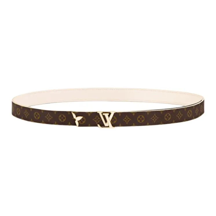 LOUIS VUITTON Pretty Lv Enamel 20mm Reversible Belt-1