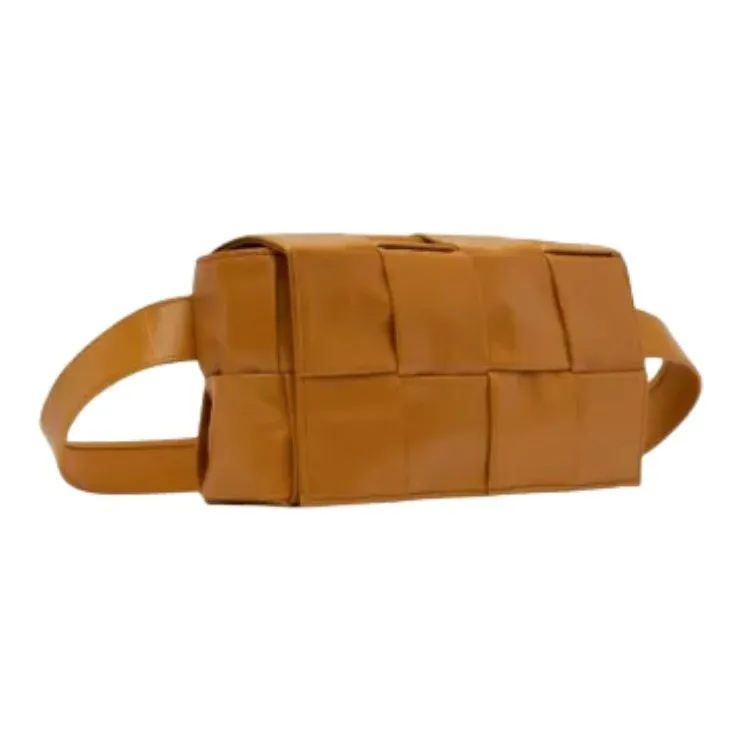 Bottega Veneta Leather Fanny Pack Mini Men's Umber-1