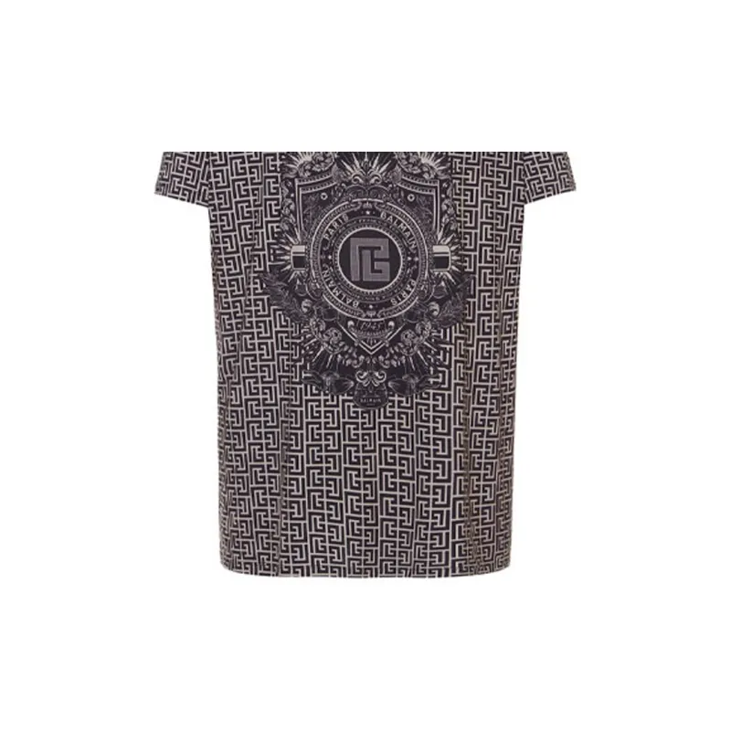 BALMAIN T-Shirts Men Gray-4
