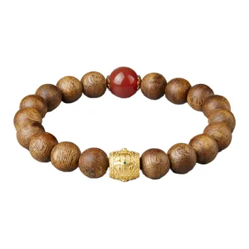 Moonstone Edge Agarwood Bracelets Unisex