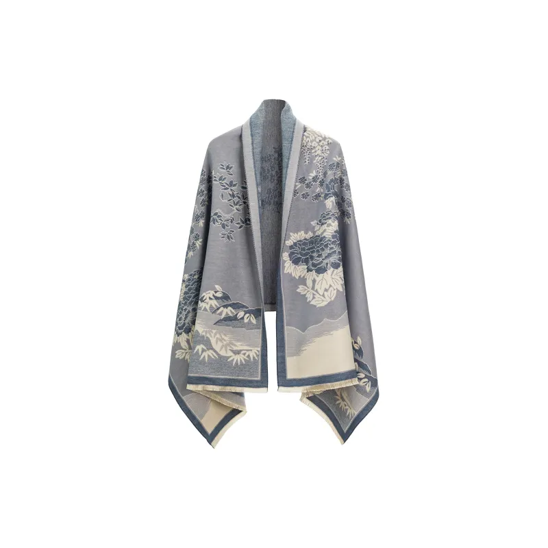 Shanghai Story Polyester Knit Scarves Women's-4