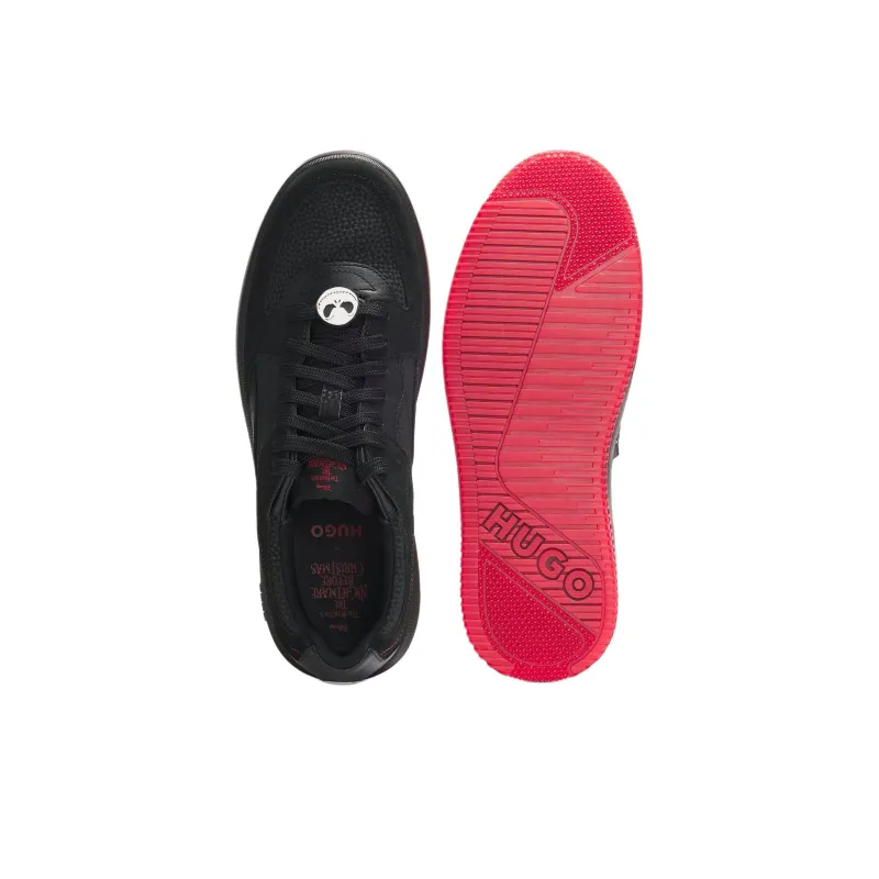 Disney x HUGO BOSS The Nightmare Before Christmas Low Top Skateboard Shoes Men's Black-3
