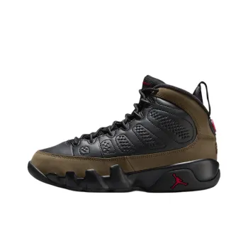 Jordan Air Jordan 9 Anti Slip Wear Resistant High Top Children's Basketball Shoes Black Teenagers