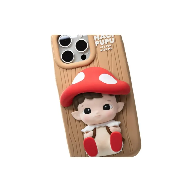 POP MART Silicone Material Cute Phone Cases Compatibility With IPhone 15 Pro Max/iPhone 14 Pro Max Girlish-1