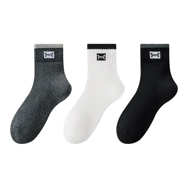 MIIOW Mid Calf Socks Men's 3 Pack-13
