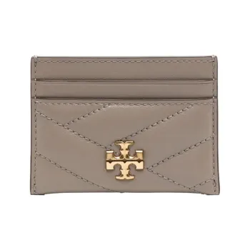 TORY BURCH Kira Sheepskin Card Holder Women's Hawk Gray