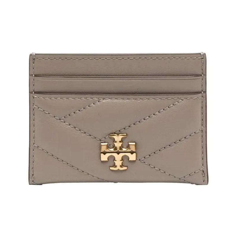TORY BURCH Kira Sheepskin Card Holder Women's Hawk Gray-0