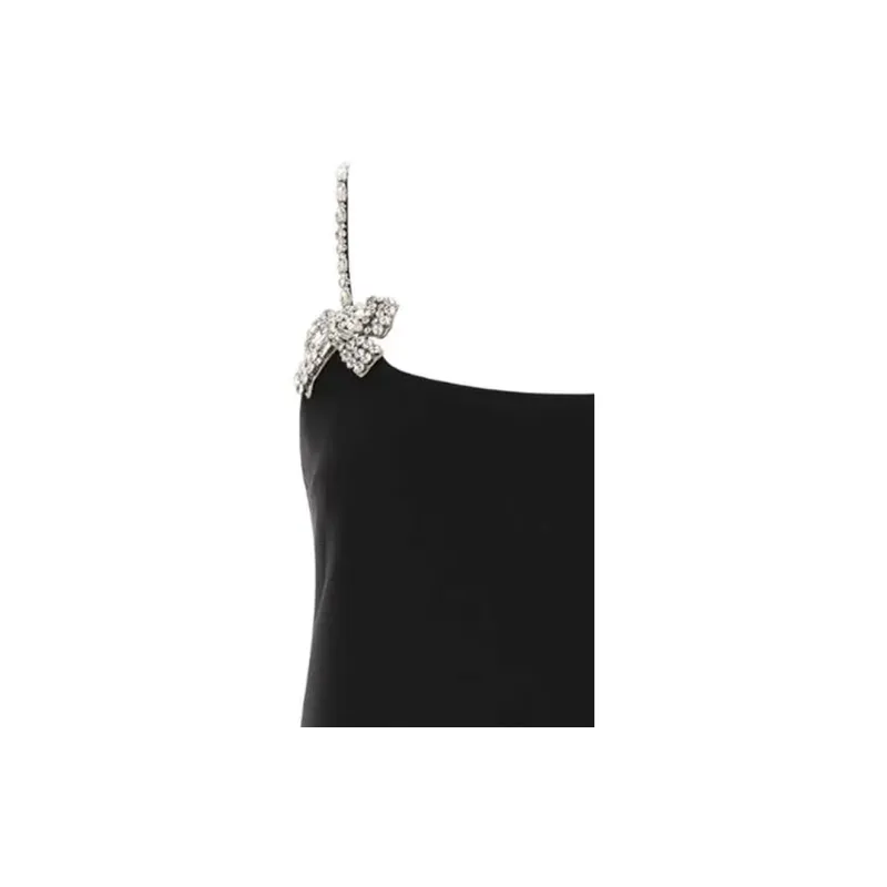 Valentino Crepe Couture Embellished Sleeveless Dress-6