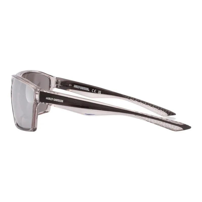 Harley Davidson Plastic Rectangular Sunglasses Men's Gray-2