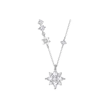 KADER Velvet Flower Series 925 Sterling Silver Necklaces Women's Box