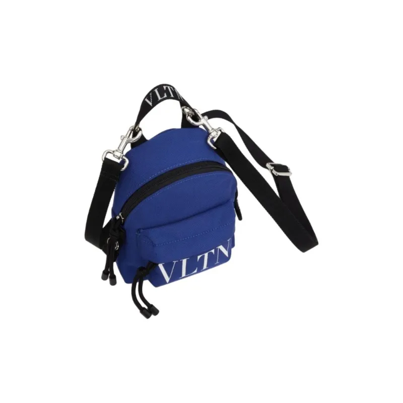 Valentino Nylon Fabric Carry Backpack Mini Men's Blue-4