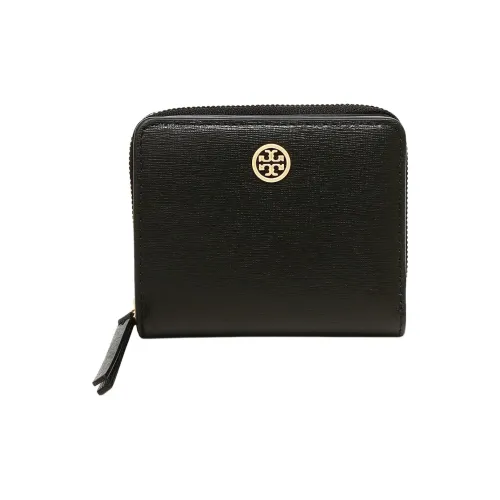 TORY BURCH Calfskin Wallet Women's Black