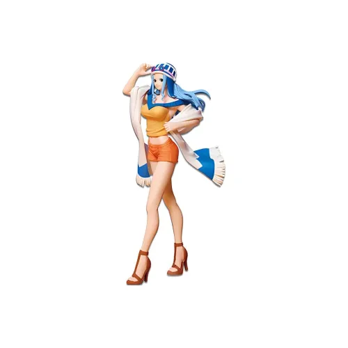 BANPRESTO Nefertari Vivi Glass Factory One Piece Sweet Style Desert Princess Vivi Karu Duck Costume 23cm Bonus Gifts
