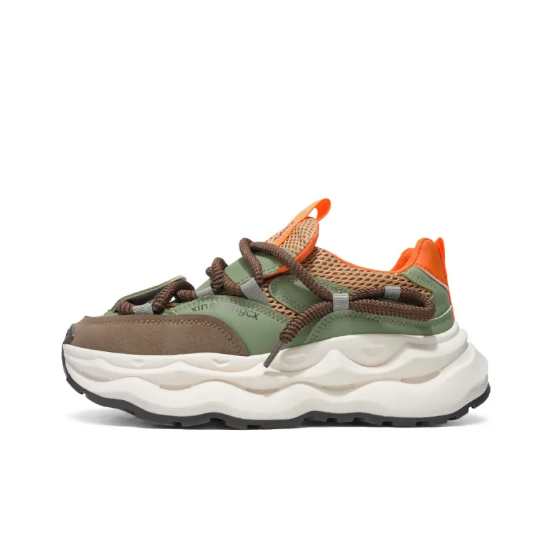 SOURCE Slip Resistant, Abrasion Resistant, Breathable Low Top Chunky Sneakers Men's-2