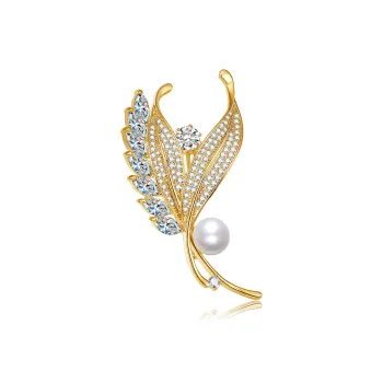 PEARL QUEEN Freshwater Pearl Brooches Unisex