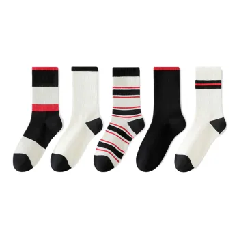 Lan Miao Mid Calf Socks Women's 5 Pack