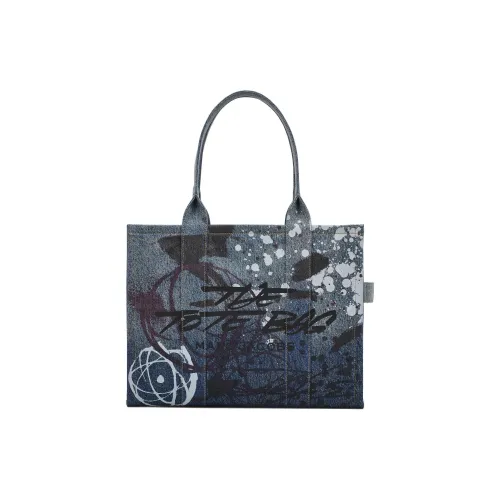 MARC JACOBS X Futura Denim Large Tote Bag Multicolor