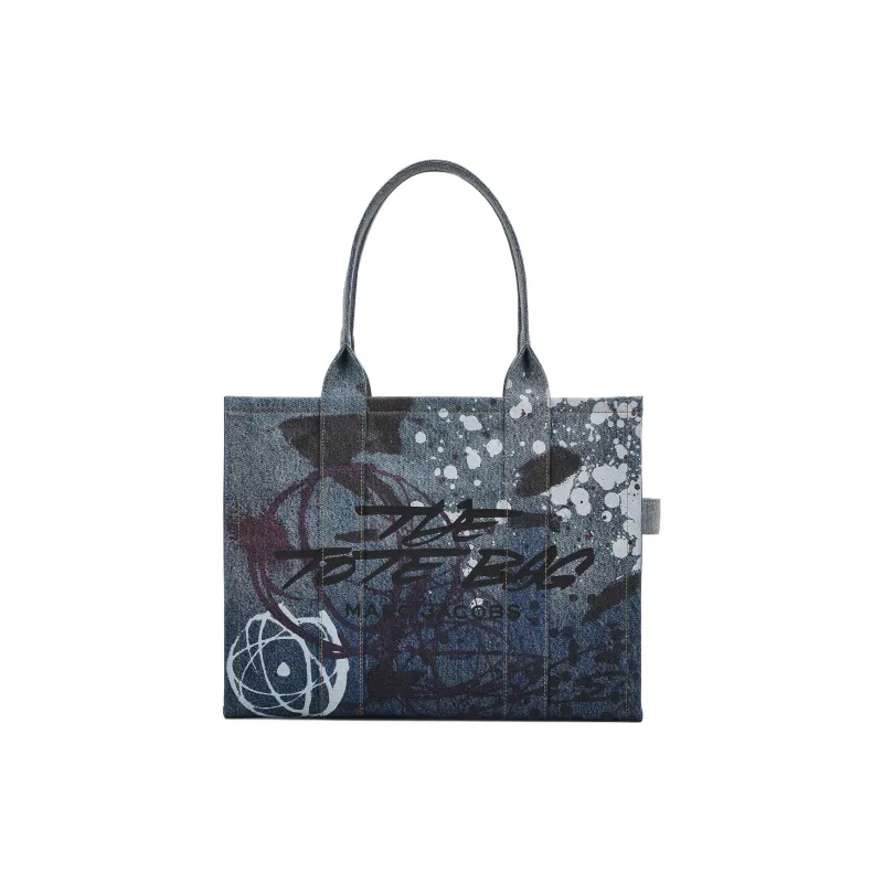 MARC JACOBS X Futura Denim Large Tote Bag Multicolor-0