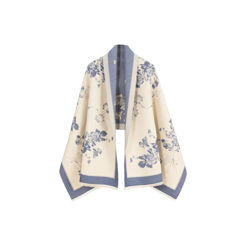 Shanghai Story Polyester Knit Scarves Women's-6