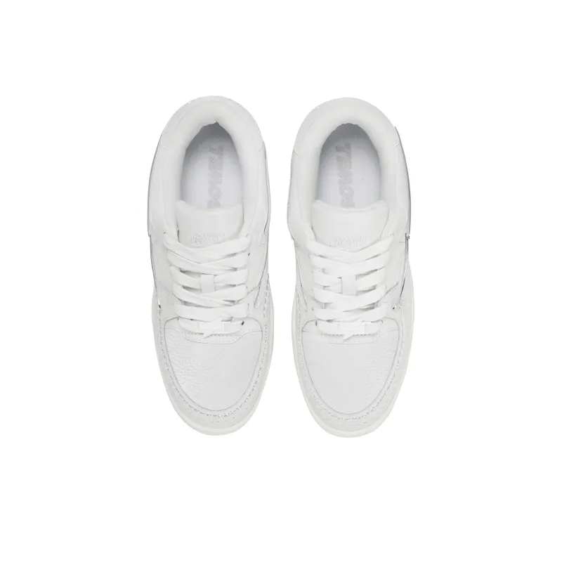 EGOWILL Coverage Anti Slip And Wear Resistant Lightweight Height Increasing Low Top Skateboard Shoes Unisex White-2