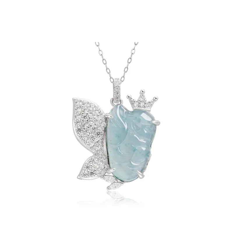 YUANYUXIANG Ice Type Jadeite Necklaces Women's-0