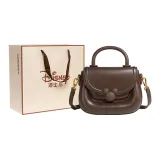 Dark Coffee-Saddle Bag[Shopping Bag]