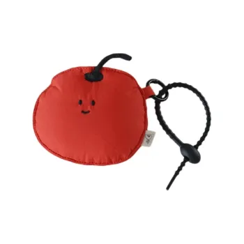 ALOENEY Polyester Earphone Case Unisex White/Orange Red