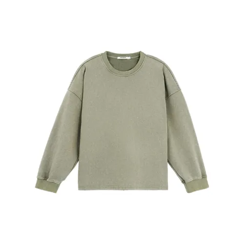 N MAX Sweatshirts Unisex Gray Green