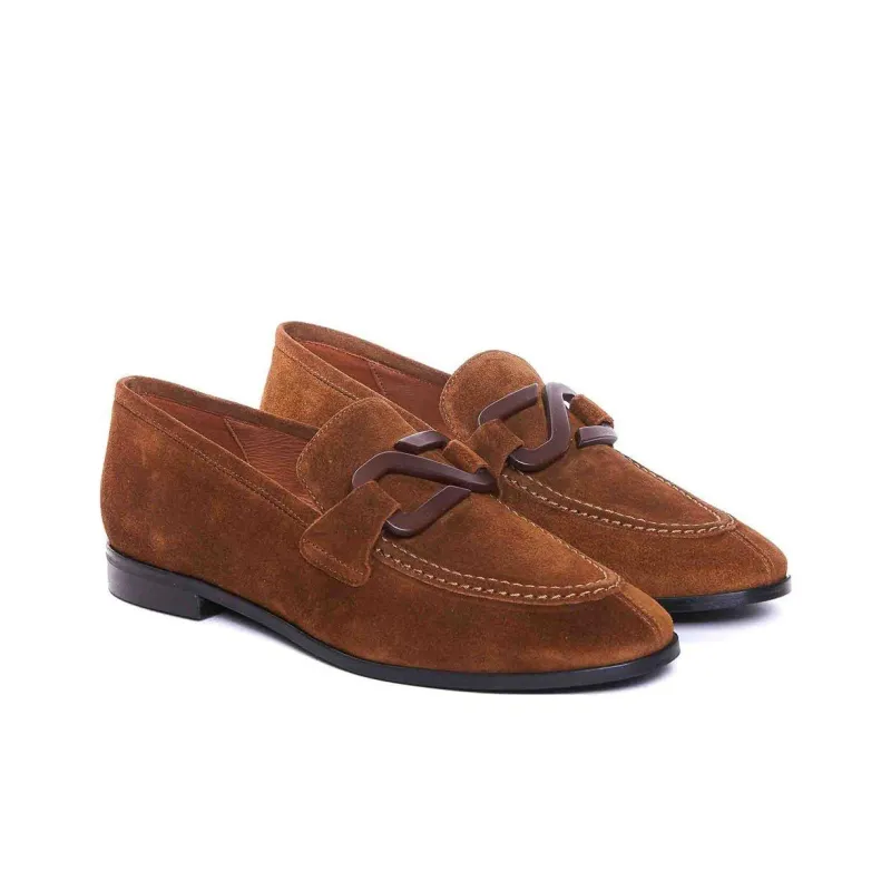 ANGEL ALARCON Mogano Loafers Women's Brown-2