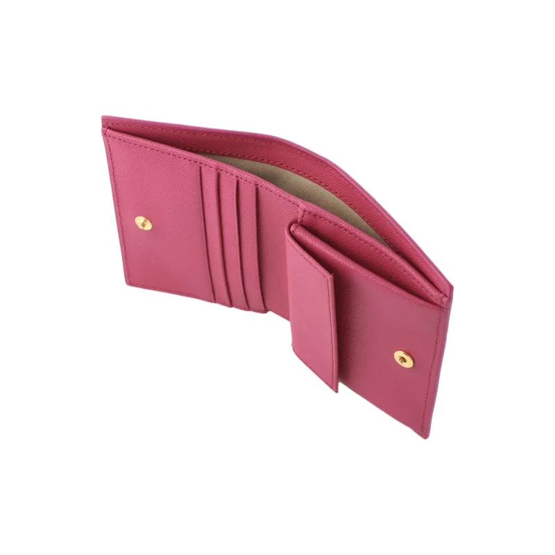 MARNI Calfskin Wallet Women's Rose Red-4