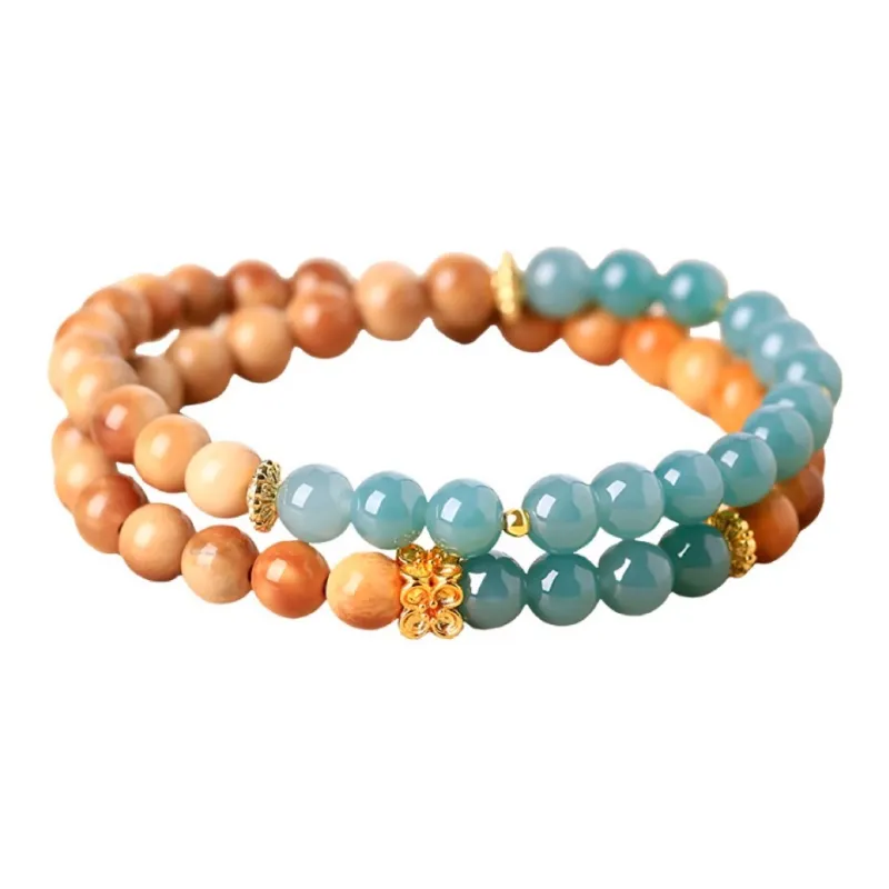 Fengyun Pavilion Chalcedony Bracelets Unisex-2