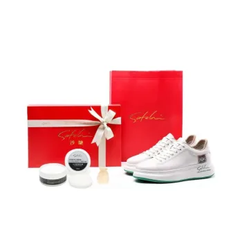 Satchi Cushioning Abrasion Resistant Lightweight Breathable Slip Resistant Low Top Skateboard Shoes Men's White 5.5cm