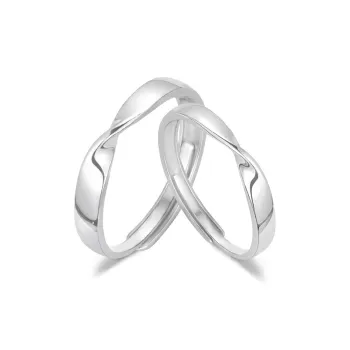 FANFRI Sterling Silver Rings Unisex Anniversary Gift Date Confession Box