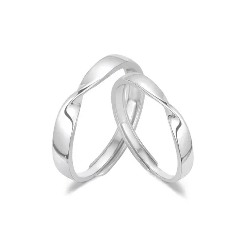 FANFRI Sterling Silver Rings Unisex Anniversary Gift Date Confession Box