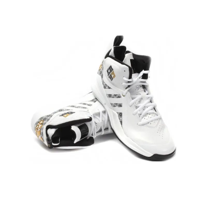 Adidas D HOWARD 5 Anti Slip Wear Resistant Mid Top Basketball Shoes Men's White-2