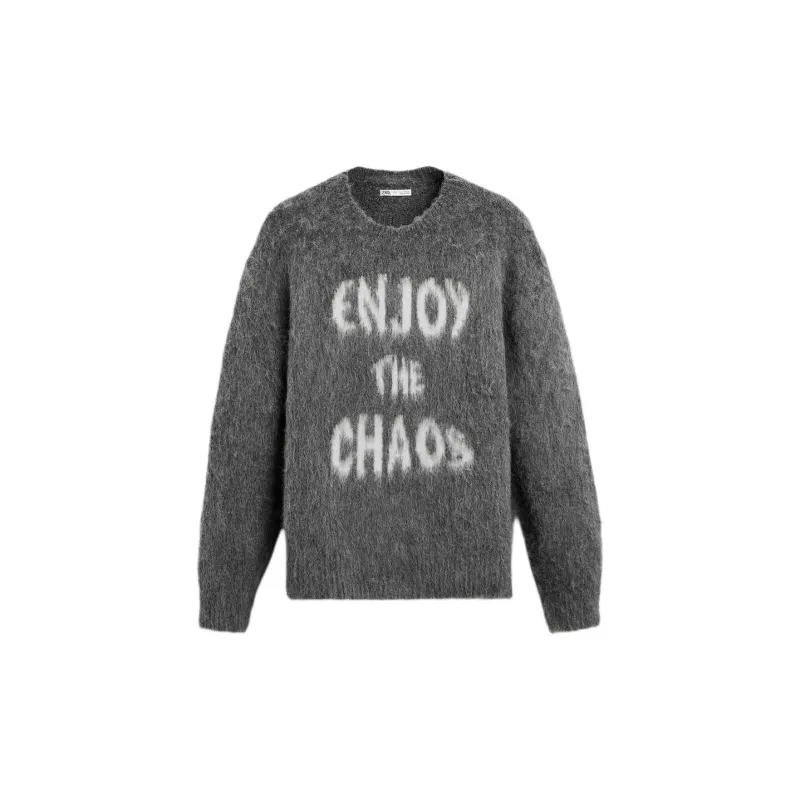 ZARA Sweaters Men Gray-0