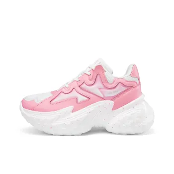 Kinglake Cushioning, Slip Resistant, And Abrasion Resistant Low Top Chunky Sneakers Women's Pink White