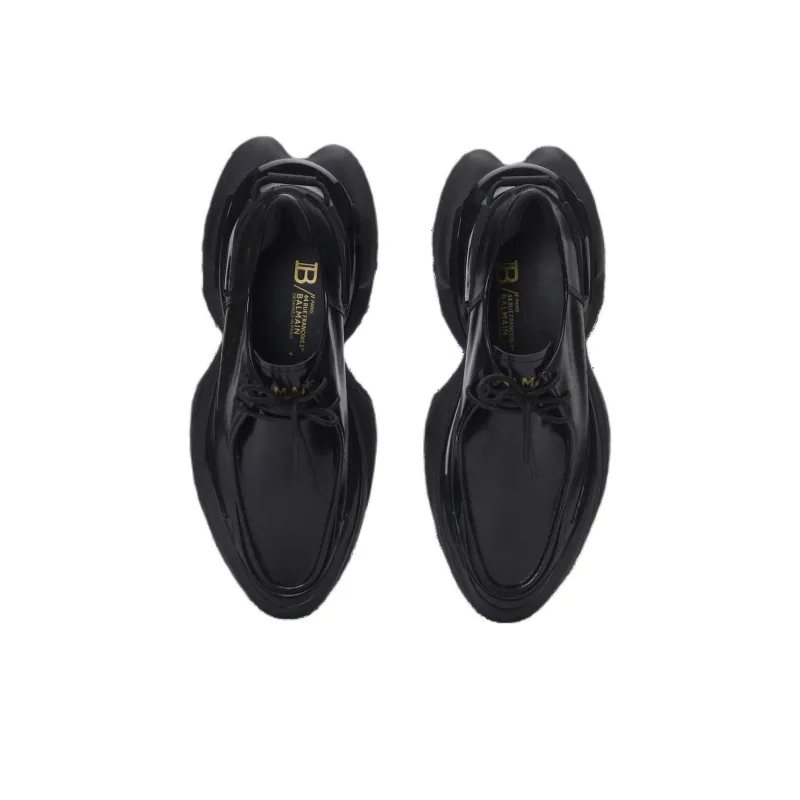 BALMAIN Unicorn Low Top Casual Shoes Men's Black-3