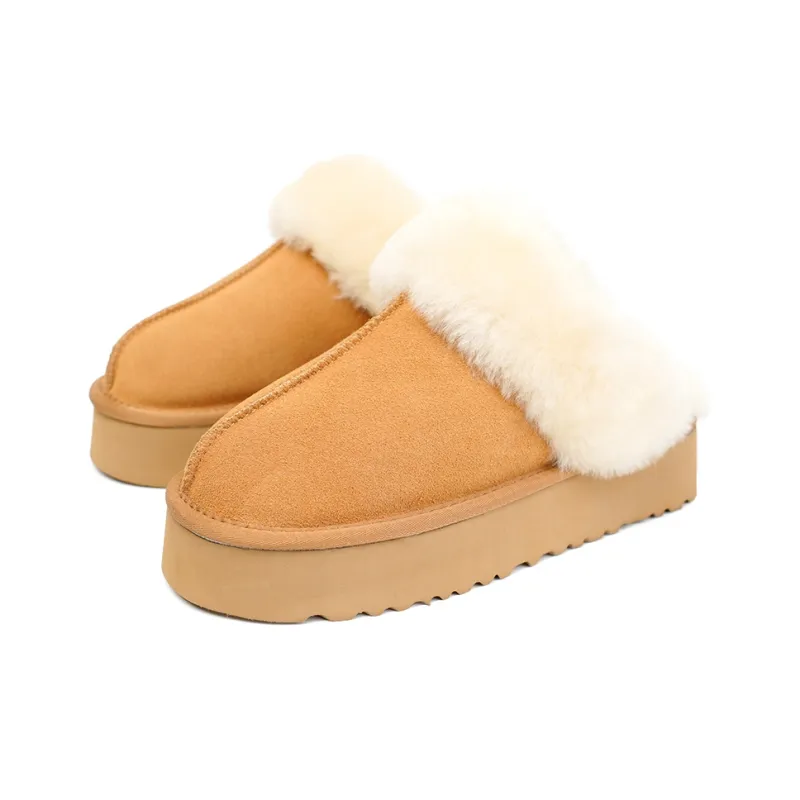 ABIDJAN Warm Winter Series EVA Abrasion Resistant Slip Resistant Wrap toe Slippers Women's-1