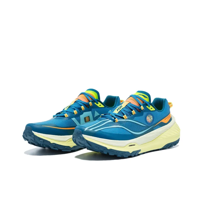LiNing Dilu Wear Resistant Slip Resistant Low Top Running Shoes Men's Blue-2