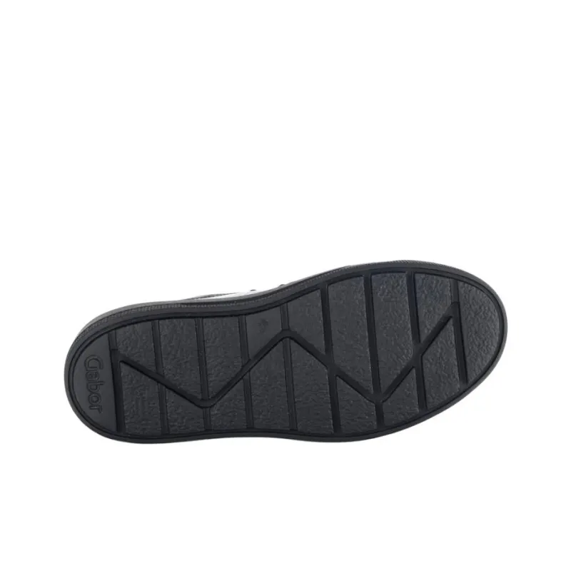 Gabor Fashion Low-Top Skateboard Shoes Women's Black-4