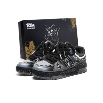 TALKING TOM Warm Coverage Height Increasing Wear Resistant Slip Resistant Low Top Skateboard Shoes Unisex