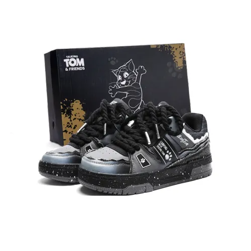 TALKING TOM Warm Coverage Height Increasing Wear Resistant Slip Resistant Low Top Skateboard Shoes Unisex