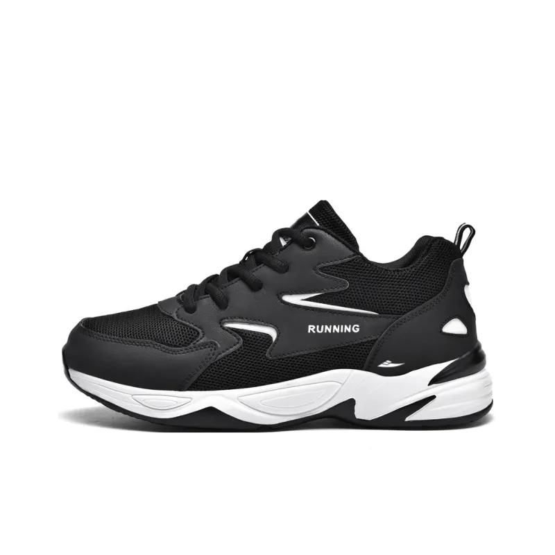 Kuding Anti-Slip And Wear-Resistant Breathable Low-Top Chunky Sneakers Men's-0