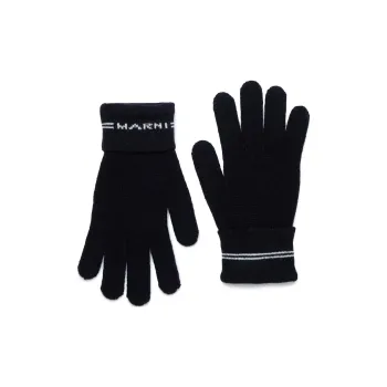 MARNI Logo Intarsia Knitted Gloves