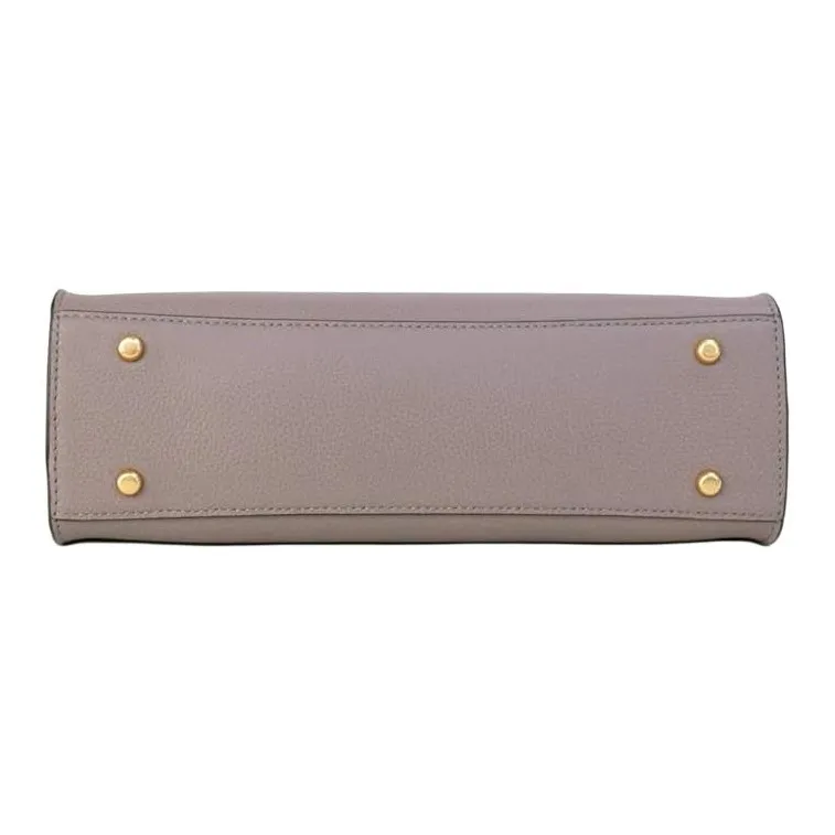 TORY BURCH Walker Leather Crossbody One Shoulder Handbags Small Size Women's Gray-5