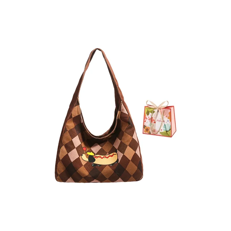 Cwatcun Fabric Shoulder Bag Regular Women's Multicolor-3
