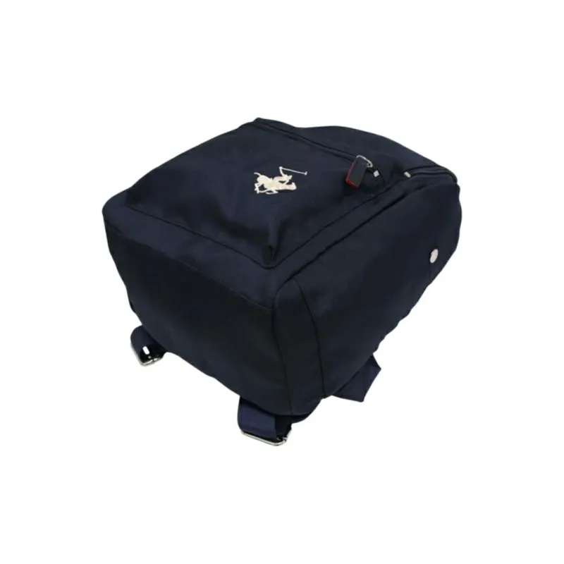 BEVERLY HILLS POLO CLUB Polyester Backpack Unisex Marine Blue & White-2
