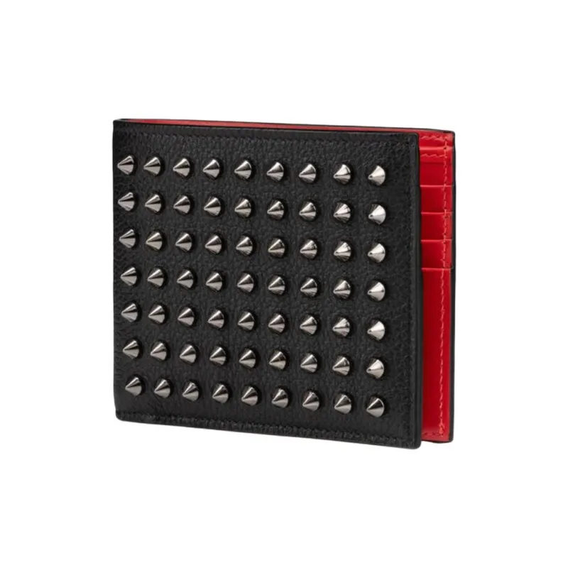 CL LUBOTING Funky Calfskin Wallet Men's Black-1