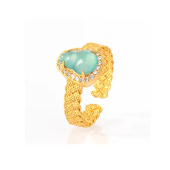 Double Happiness Gift Ice Type Jadeite Rings Unisex